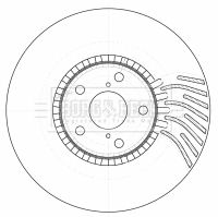 BORG & BECK Тормозной диск BBD5784S